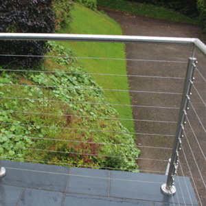 Wire Rope Glass Balustrade