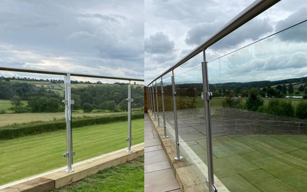 Modern Glass Balustrade in Yorkshire